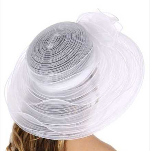 Layered ribbon dress hat